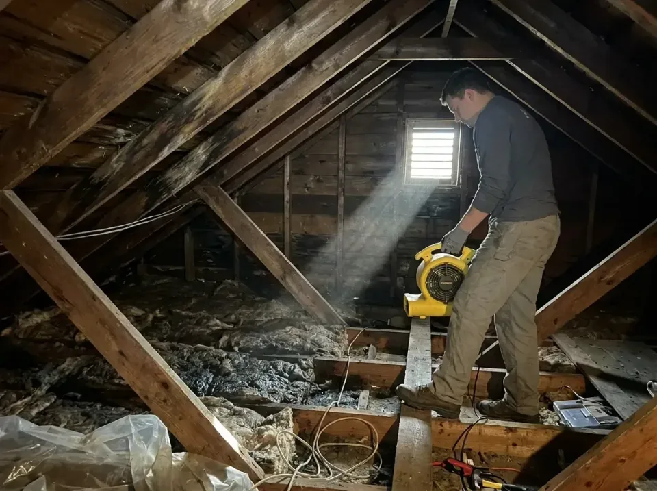 attic-water-damage-drying-proc-007 — frequently asked questions, Emergency Water Extraction & 24/7 Flood Response in Warring…